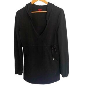 Spanx Cinch-It Waist Black Hoodie Medium